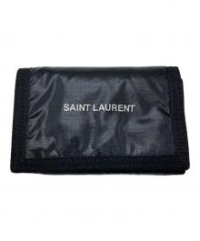 Saint Laurent Paris（サンローランパリ）の古着「NUXX三つ折り財布」｜ブラック