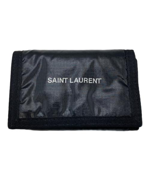 Saint Laurent Paris（サンローランパリ）Saint Laurent Paris (サンローランパリ) NUXX三つ折り財布 ブラックの古着・服飾アイテム