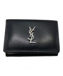 Saint Laurent Paris（サンローランパリ）の古着「MONOGRAM TINY WALLET」｜ブラック