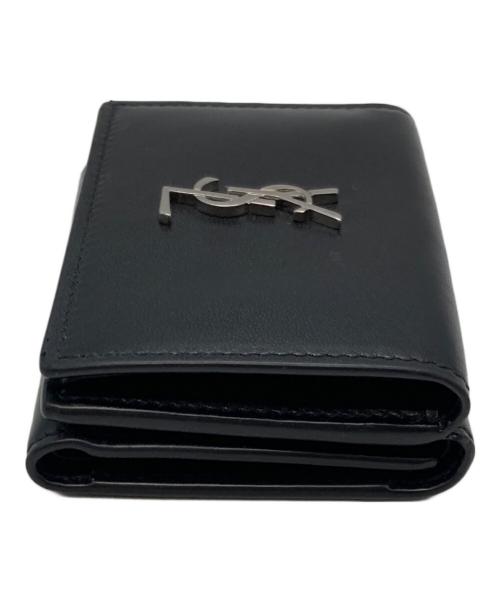 Saint Laurent Paris（サンローランパリ）Saint Laurent Paris (サンローランパリ) MONOGRAM TINY WALLET ブラックの古着・服飾アイテム