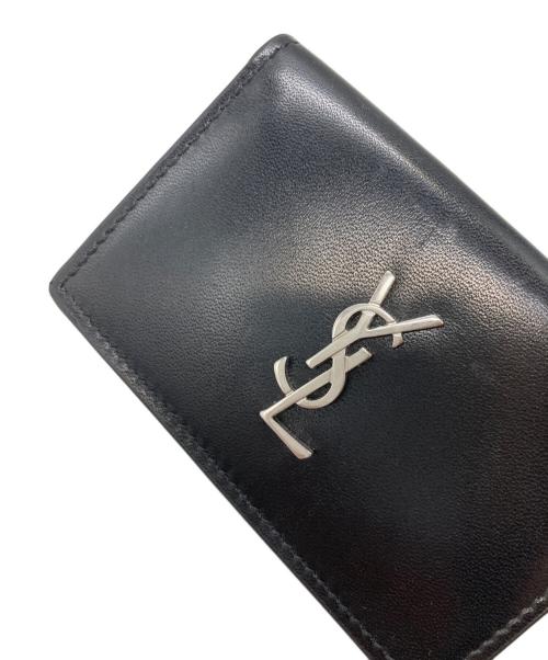 Saint Laurent Paris（サンローランパリ）Saint Laurent Paris (サンローランパリ) MONOGRAM TINY WALLET ブラックの古着・服飾アイテム