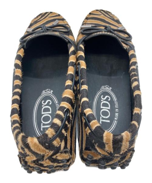 TOD'S（トッズ）TOD'S (トッズ) ドライビングシューズ ブラウン×ブラック サイズ:22.5cmの古着・服飾アイテム
