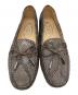中古・古着 TOD'S (トッズ) パイソンドライビングシューズ グレー サイズ:22.5cm：8000円
