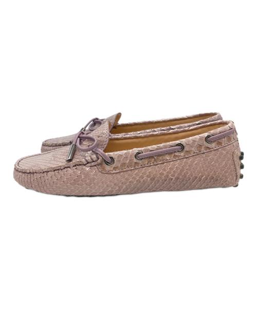 TOD'S（トッズ）TOD'S (トッズ) ドライビングシューズ ピンク サイズ:22.5cmの古着・服飾アイテム