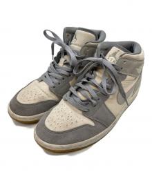 NIKE（ナイキ）の古着「E "CoconuAir Jordan 1 Mid St Milk/Particle Grey"」｜アイボリー×グレー