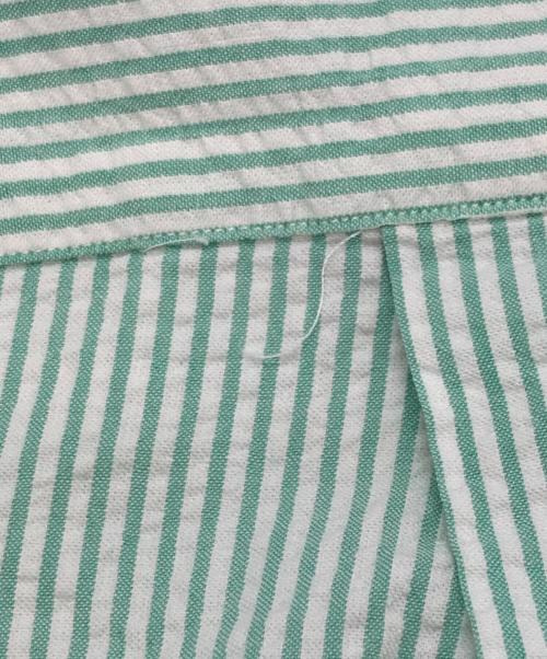 RALPH LAUREN（ラルフローレン）RALPH LAUREN (ラルフローレン) シアサッカーボタンダウンシャツ グリーン サイズ:XLの古着・服飾アイテム