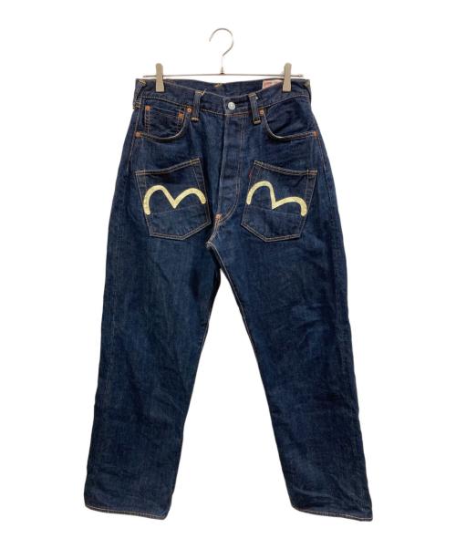 EVISU（エヴィス）EVISU (エヴィス) 両面カモメプリントデニムパンツ ブルー サイズ:83.5cm (W33)の古着・服飾アイテム