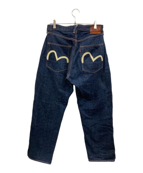 EVISU（エヴィス）EVISU (エヴィス) 両面カモメプリントデニムパンツ ブルー サイズ:83.5cm (W33)の古着・服飾アイテム
