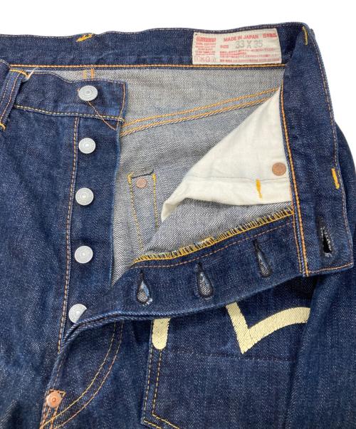 EVISU（エヴィス）EVISU (エヴィス) 両面カモメプリントデニムパンツ ブルー サイズ:83.5cm (W33)の古着・服飾アイテム