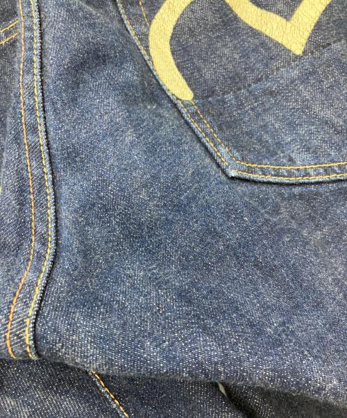 EVISU（エヴィス）EVISU (エヴィス) 両面カモメプリントデニムパンツ ブルー サイズ:83.5cm (W33)の古着・服飾アイテム