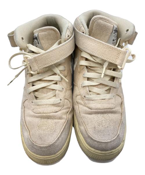 NIKE（ナイキ）NIKE (ナイキ) stussy (ステューシー) Air Force 1 Mid Fossil Stone ベージュ サイズ:27㎝の古着・服飾アイテム