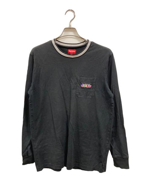 SUPREME（シュプリーム）Supreme (シュプリーム) L/S Pocket Tee ブラック サイズ:Mの古着・服飾アイテム