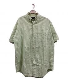 BROOKS BROTHERS（ブルックスブラザーズ）の古着「シアサッカー半袖シャツ」｜グリーン
