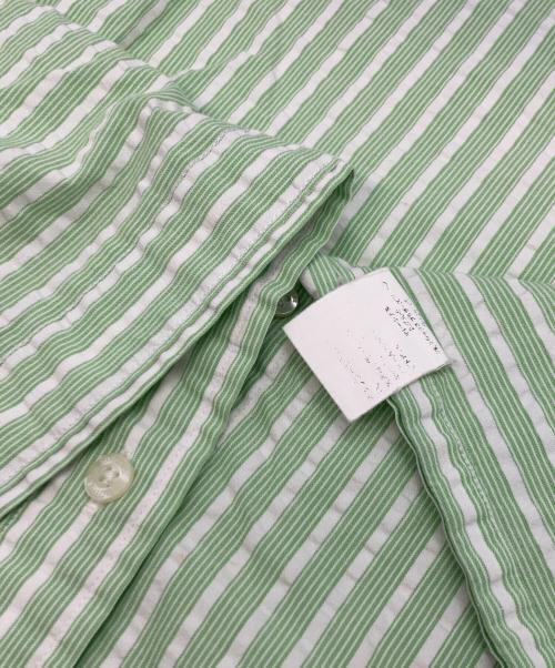 BROOKS BROTHERS（ブルックスブラザーズ）BROOKS BROTHERS (ブルックスブラザーズ) シアサッカー半袖シャツ グリーン サイズ:Ⅼの古着・服飾アイテム