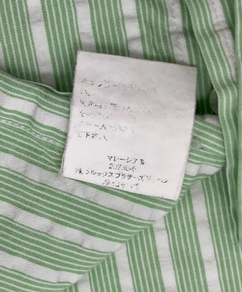 BROOKS BROTHERS（ブルックスブラザーズ）BROOKS BROTHERS (ブルックスブラザーズ) シアサッカー半袖シャツ グリーン サイズ:Ⅼの古着・服飾アイテム