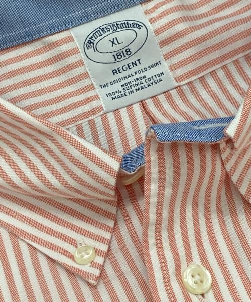 BROOKS BROTHERS（ブルックスブラザーズ）BROOKS BROTHERS (ブルックスブラザーズ) ボタンダウンシャツ ピンク サイズ:XLの古着・服飾アイテム