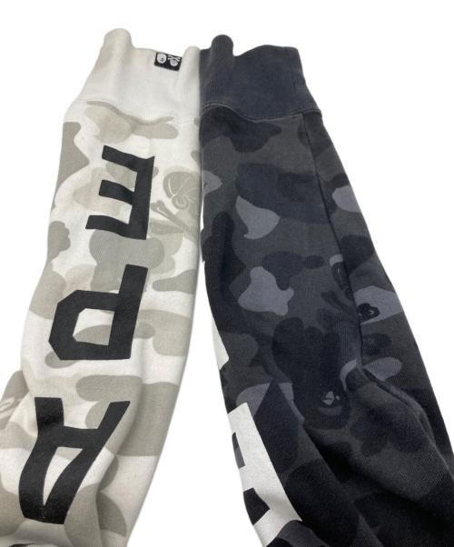 A BATHING APE（アベイシングエイプ）A BATHING APE (アベイシングエイプ) NEIGHBORHOOD (ネイバーフッド) CAMO SHARK ZIP HOODE ブラック×ホワイト サイズ:Sの古着・服飾アイテム