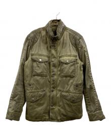 DIESEL（ディーゼル）の古着「ウォッシュド加工ジャケット」｜グリーン