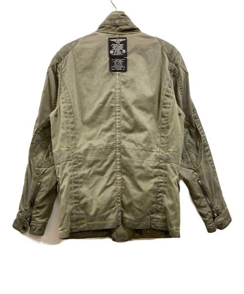 DIESEL（ディーゼル）DIESEL (ディーゼル) ウォッシュド加工ジャケット グリーン サイズ:Sの古着・服飾アイテム