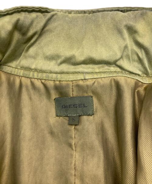 DIESEL（ディーゼル）DIESEL (ディーゼル) ウォッシュド加工ジャケット グリーン サイズ:Sの古着・服飾アイテム