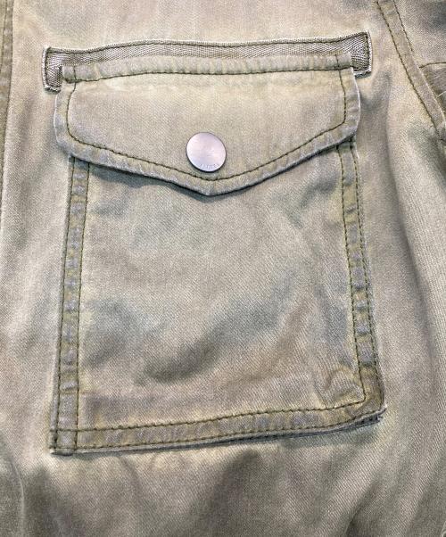 DIESEL（ディーゼル）DIESEL (ディーゼル) ウォッシュド加工ジャケット グリーン サイズ:Sの古着・服飾アイテム