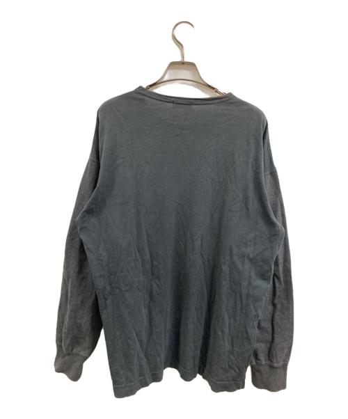 COMME des GARCONS HOMME（コムデギャルソン オム）COMME des GARCONS HOMME (コムデギャルソン オム) 切替デザインスウェット・ドッキングカットソー グレー サイズ:表記なしの古着・服飾アイテム
