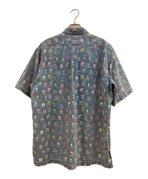 reyn spooner（レイン スプナー）reyn spooner (レイン スプナー) 国旗柄半袖シャツ グレー サイズ:Mの古着・服飾アイテム