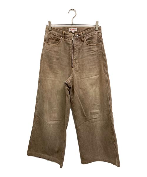 masu（エムエーエスユー）MASU (エムエーエスユー) BAGGY FIT JEANS ブラウン サイズ:44の古着・服飾アイテム