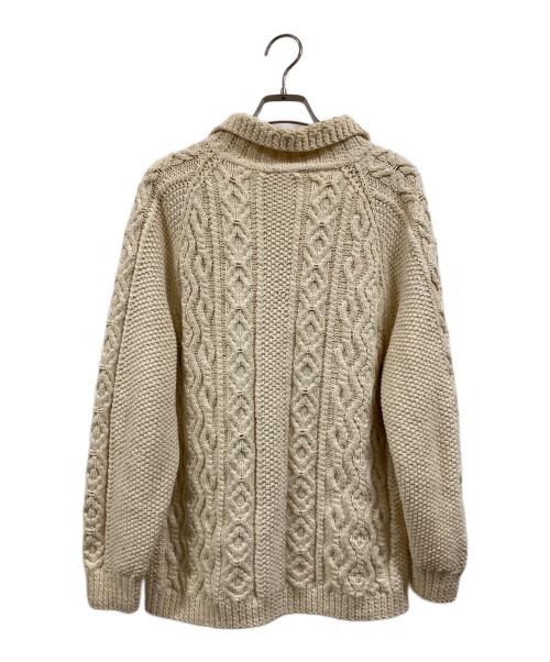 INVERALLAN（インバーアラン）INVERALLAN (インバーアラン) ケーブルニットカーディガン アイボリー サイズ:不明の古着・服飾アイテム