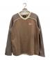stussy（ステューシー）の古着「Panel V Neck LS Tee」｜ブラウン