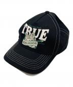 TRUE RELIGIONトゥルー レリジョン）の古着「キャップ」｜ブラック
