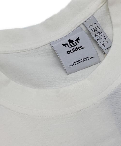 adidas（アディダス）adidas (アディダス) X-LARGE (エクストララージ) atmos (アトモス) プリントTシャツ ホワイト サイズ:3XO 未使用品の古着・服飾アイテム