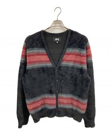 中古・古着通販】stussy (ステューシー) Stripe Shaggy Cardigan