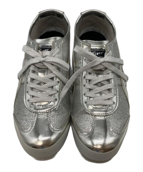 Onitsuka Tiger（オニツカタイガー）Onitsuka Tiger (オニツカタイガー) ローカットスニーカー シルバー サイズ:26.5の古着・服飾アイテム