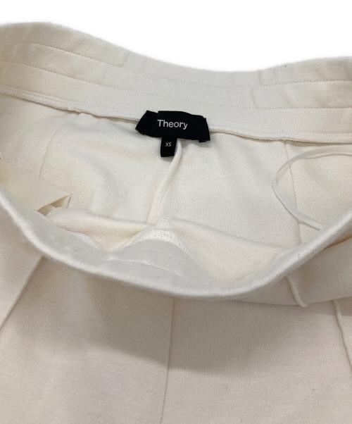 theory（セオリー）theory (セオリー) ジャージーピンタックトラックパンツ ホワイト サイズ:XSの古着・服飾アイテム