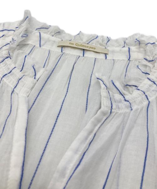 ne quittez pas（ヌキテパ）ne quittez pas (ヌキテパ) コットンギャザーワンピース ホワイト サイズ:Freeの古着・服飾アイテム