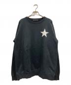 SOPHNET.ソフネット）の古着「STAR PATCHED CREWNECK SWEAT」｜ブラック