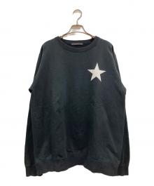 SOPHNET.（ソフネット）の古着「STAR PATCHED CREWNECK SWEAT」｜ブラック