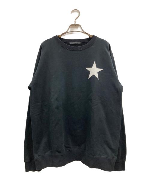SOPHNET.（ソフネット）SOPHNET. (ソフネット) STAR PATCHED CREWNECK SWEAT ブラック サイズ:Ⅼの古着・服飾アイテム