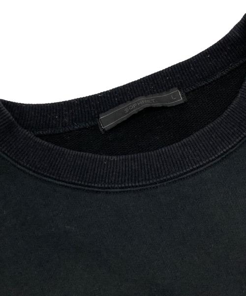 SOPHNET.（ソフネット）SOPHNET. (ソフネット) STAR PATCHED CREWNECK SWEAT ブラック サイズ:Ⅼの古着・服飾アイテム