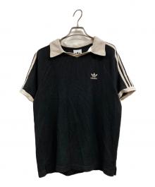 adidas（アディダス）の古着「WAFFLE SHORT SLEEVE POLO」｜ブラック
