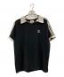 adidas（アディダス）の古着「WAFFLE SHORT SLEEVE POLO」｜ブラック