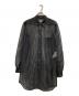 BLACK COMME des GARCONS（ブラックコムデギャルソン）の古着「メッシュロングシャツ」｜ブラック