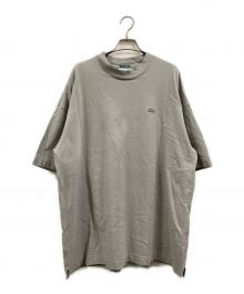 LACOSTE（ラコステ）の古着「モックネックTシャツ」｜グレー