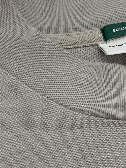 LACOSTE（ラコステ）LACOSTE (ラコステ) モックネックTシャツ グレー サイズ:Ⅼの古着・服飾アイテム