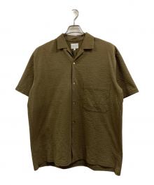 CURLY&Co.（カーリー）の古着「PROSPECT S/S SHIRTS SEERSUCKER」｜オリーブ