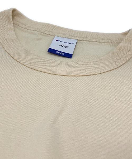 Champion（チャンピオン）Champion (チャンピオン) WTAPS (ダブルタップス) S/S TEE ベージュ サイズ:XLの古着・服飾アイテム