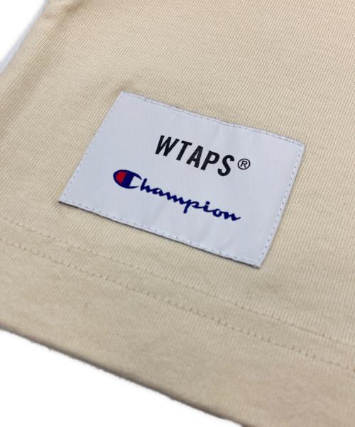 Champion（チャンピオン）Champion (チャンピオン) WTAPS (ダブルタップス) S/S TEE ベージュ サイズ:XLの古着・服飾アイテム