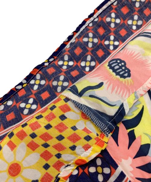 tricot COMME des GARCONS（トリココムデギャルソン）tricot COMME des GARCONS (トリココムデギャルソン) シルク異素材切替スカーフスカート イエロー サイズ:Ｍの古着・服飾アイテム