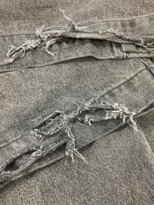 BREATH（ブレス）BREATH (ブレス) COATING SIDE BUTTON DENIM PANTS ブラック サイズ:XLの古着・服飾アイテム